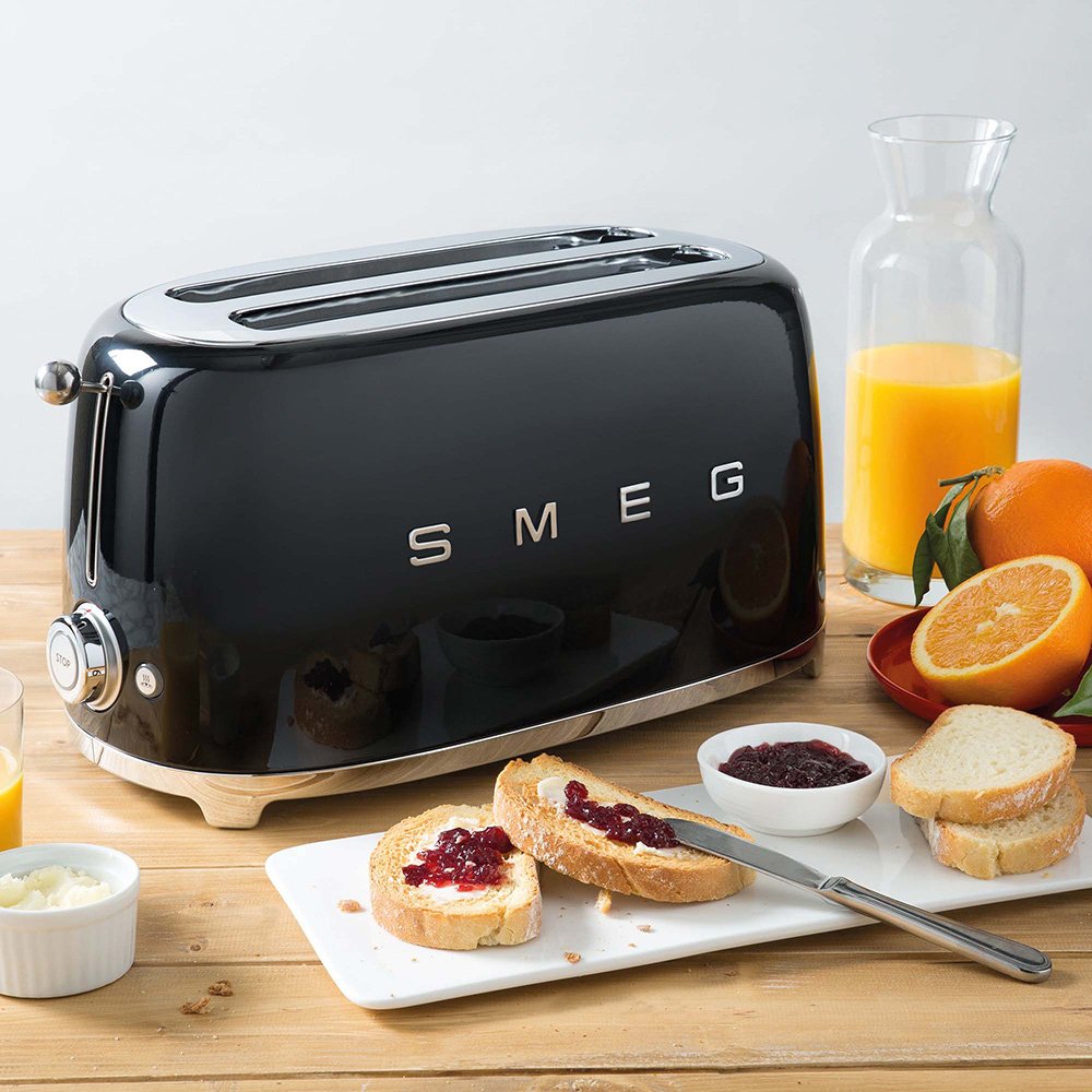 EAN 8017709190798 - Smeg TSF02BLEU tostadora 6 4 rebanada(s) 1500 W Negro imagen 5