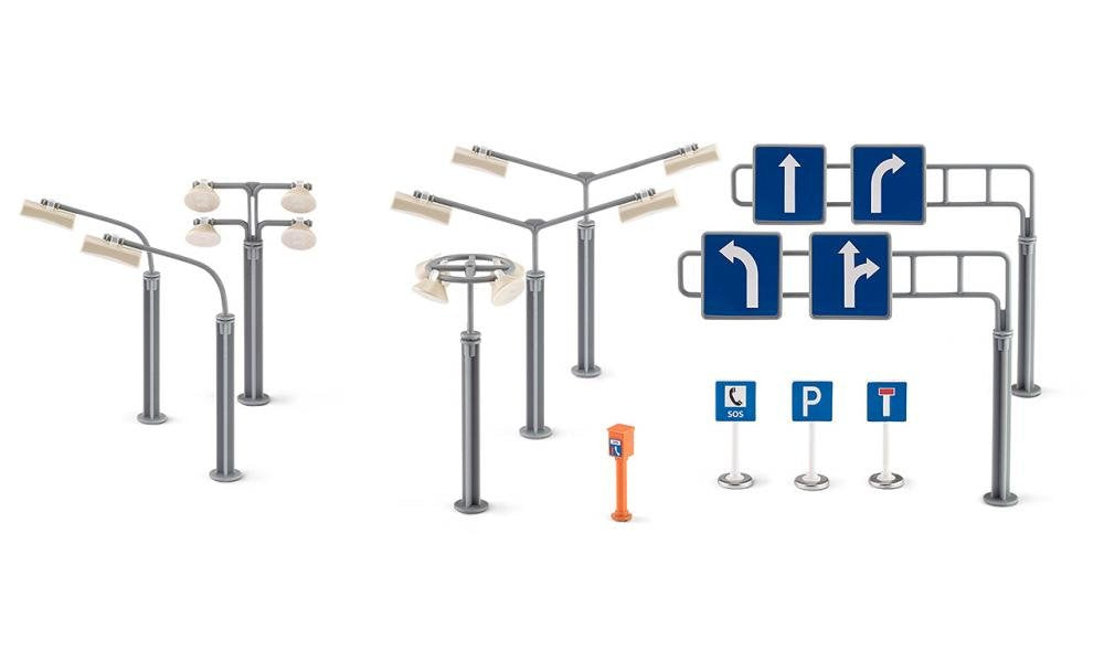 Conjunto De Accesorios Siku Sinais Y Lampadas De Rua  10559400000