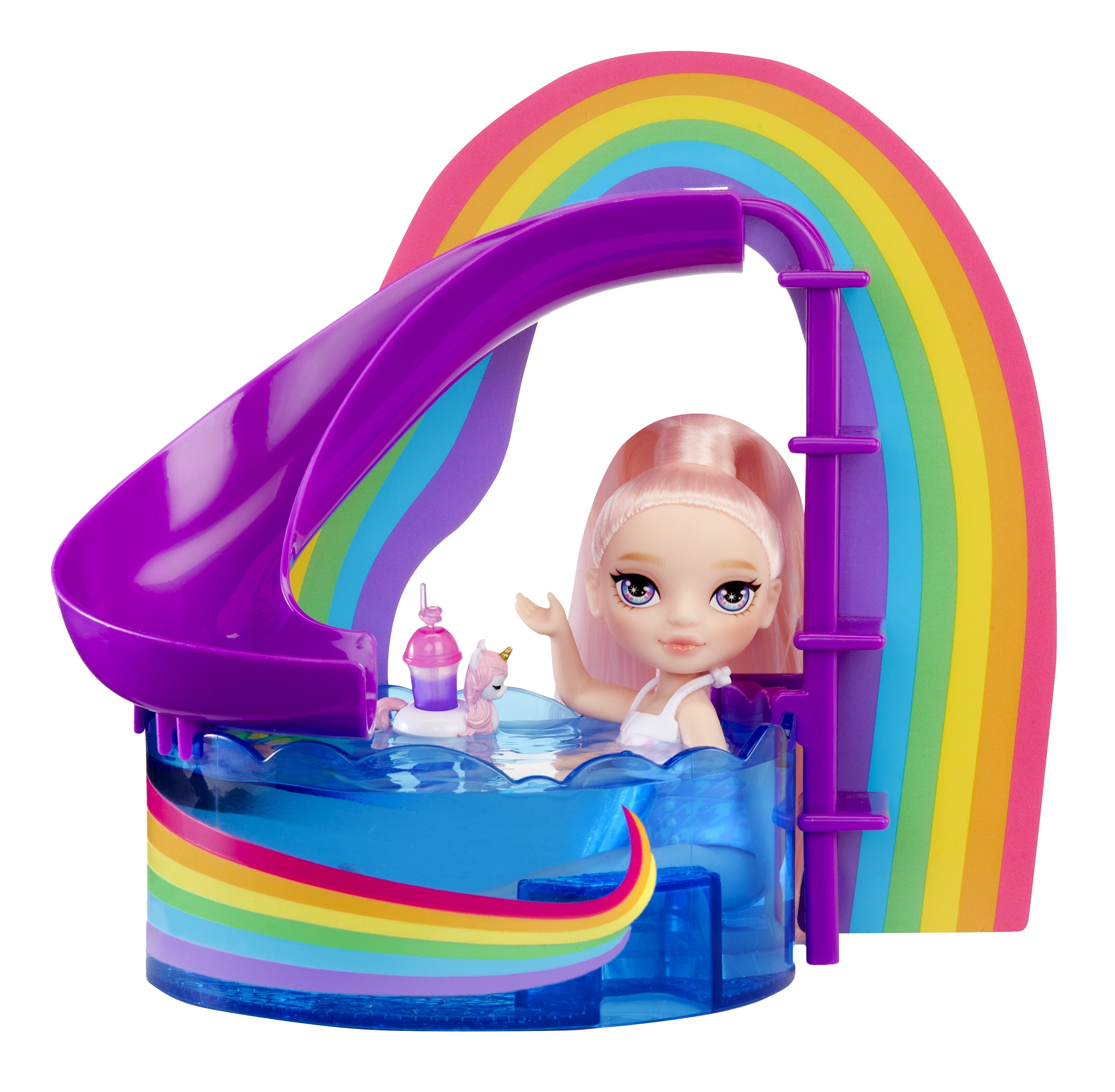 Mga Entertainment Rainbow High Little - Día De La Piscina Con Juego De Rubores, Personaje 522249-Euc