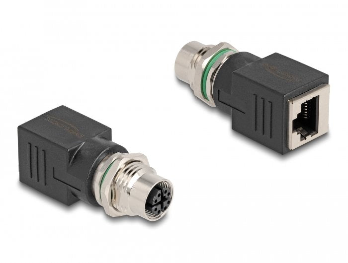 Delock M12 Adaptador X-Kodiert 8 Pin Hembra A Rj45