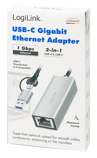 Adapter Usb-C Do Gigabit Ethernet + Usb