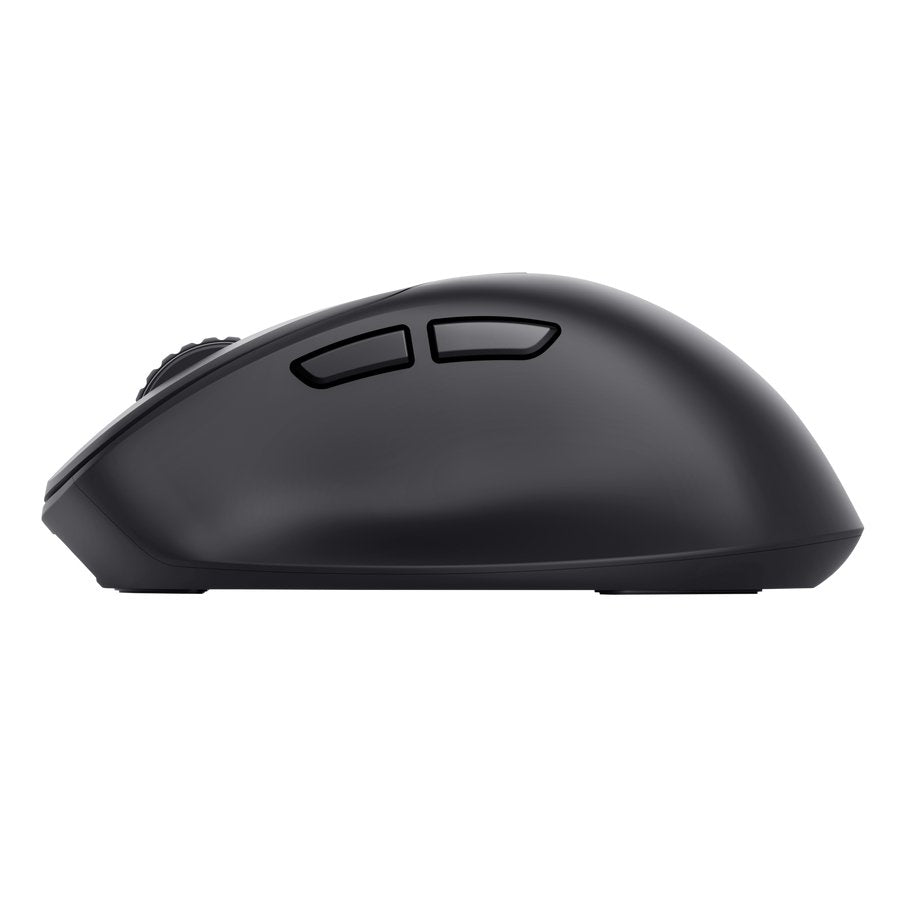 Mouse Trust Wireless Zevo Bt/2.4ghz 6 Botones 1200-3200dpi Recargable Color Negro.