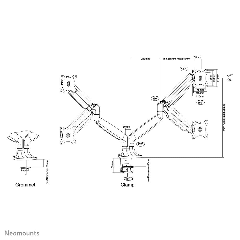 Newstar Soporte De Escritorio Para Monitor