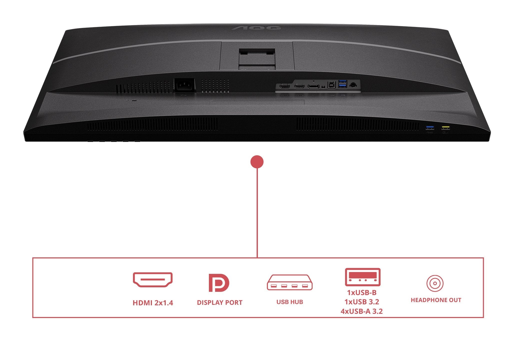 Aoc 81,3cm 31,5" Q32e4u 16:09 2xhdmi+Dp+Usb Ips Negro