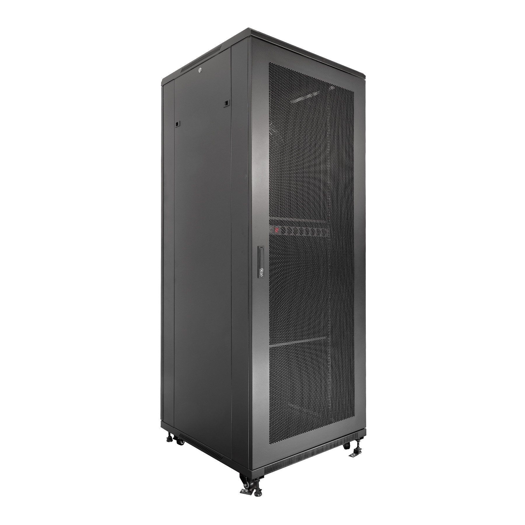 Armario Suelo  42u Ai6642 Aiten Data Pta Crist 600x600x2055 2f 4v 2l 1b 2cl 4r F8