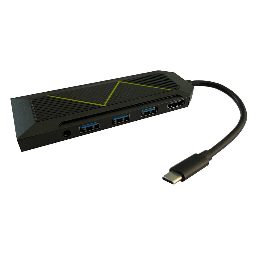 Lc-Power Hub Lc-Hub-C-Multi-6-Rgb Black