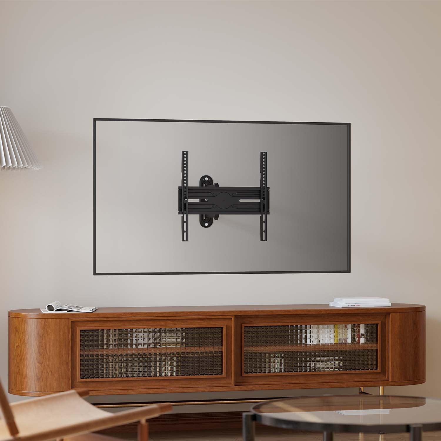 Aisens Soporte Eco Giratorio, Inclinable Y Nivelable Para Monitor/Tv 35kg De 32-65, Negro