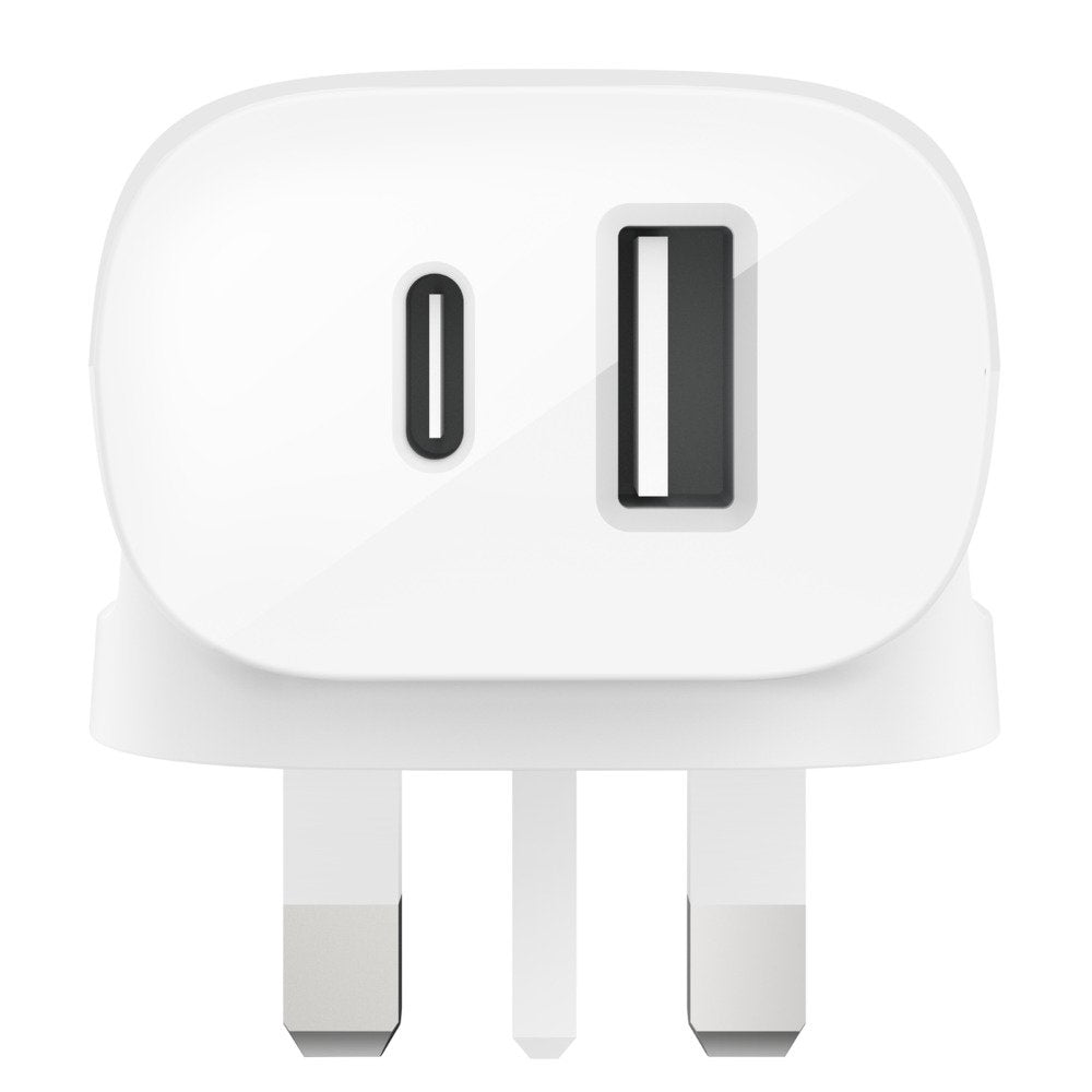Cargador Belkin Wcb007vfwh Boost Charge Usb-C + Usb Pps 37w