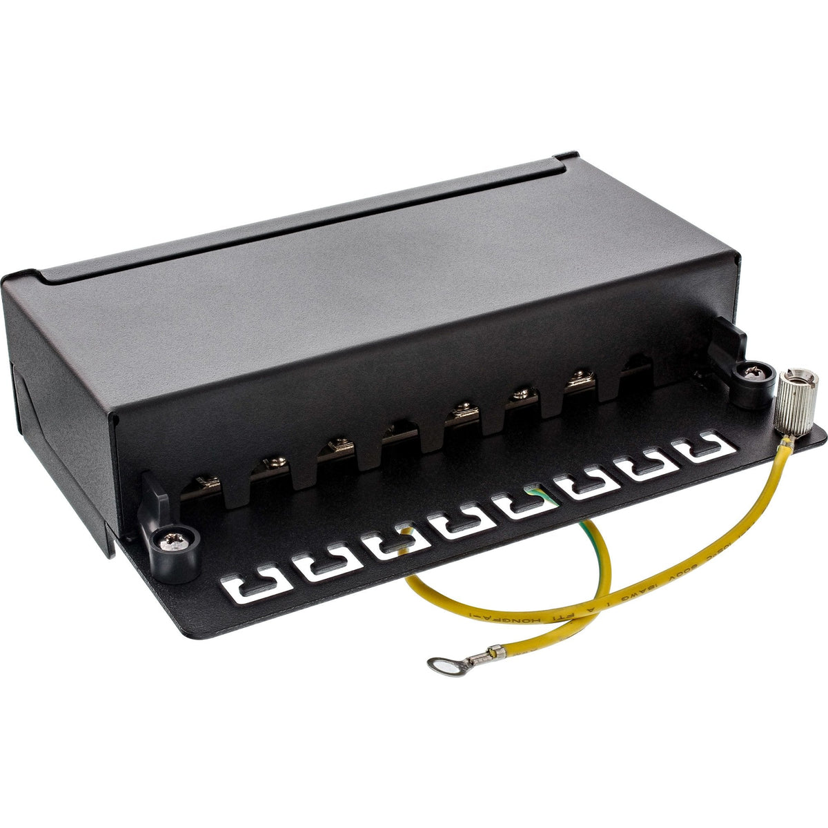 Inline Patch Panel Cat.6a Montaje De Mesa/Pared 8 Puertos Negro Ral9005