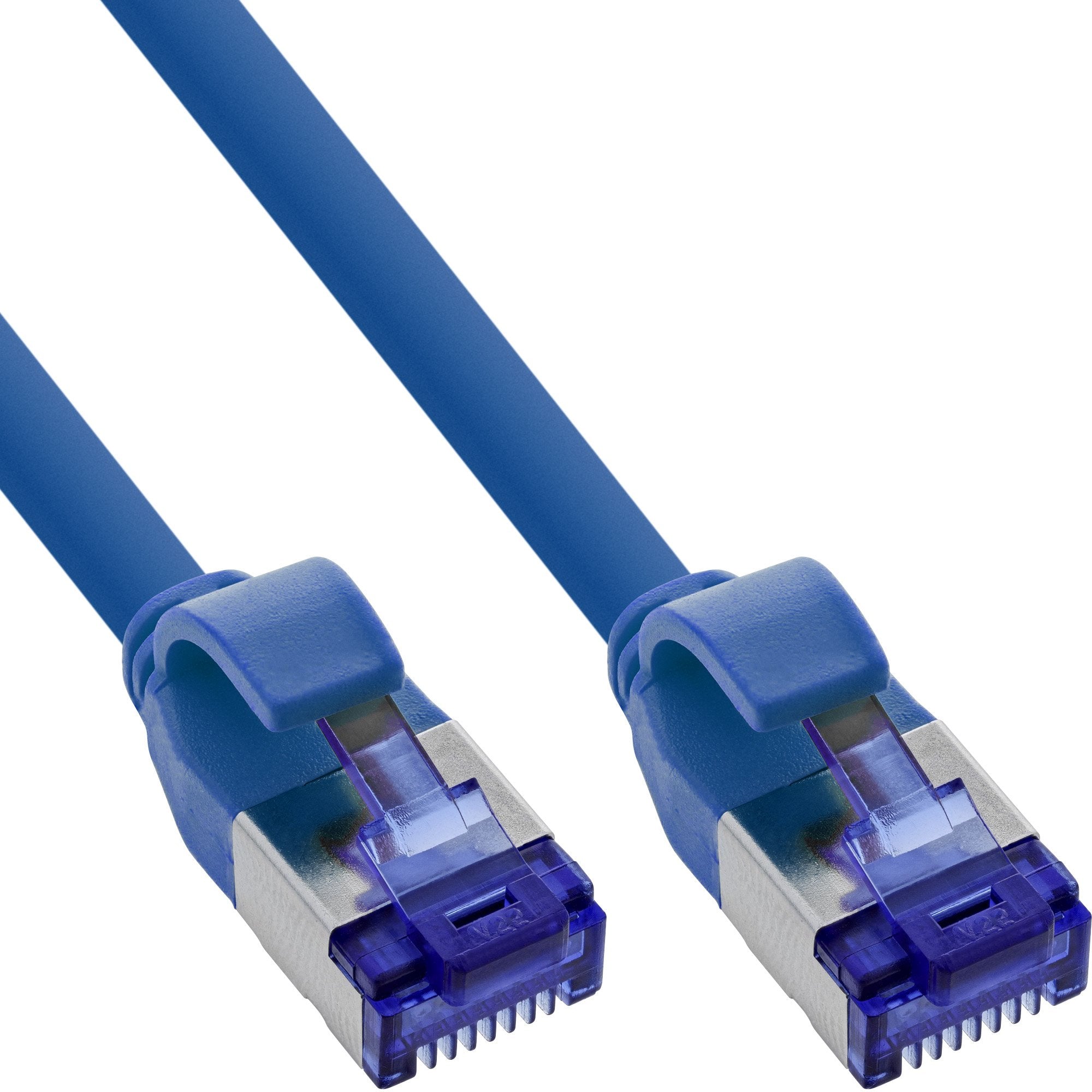 Inline® Cable De Red Slim, Cat.6a, S/Ftp, Tpe (Lszh) Flexible, Poe, Blue, 25m