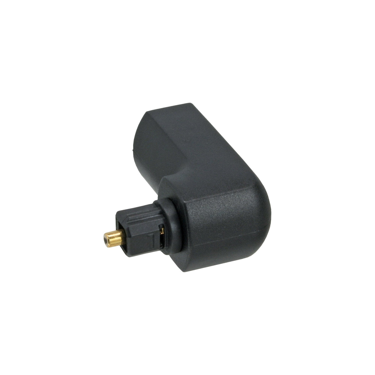 Adaptador De Audio Óptico Inline Toslink Macho A Hembra En Ángulo De 90°