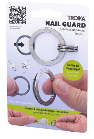 EAN 4024023271069 - TROIKA NAIL GUARD Llavero de anilla Plata, Acero inoxidable imagen 5