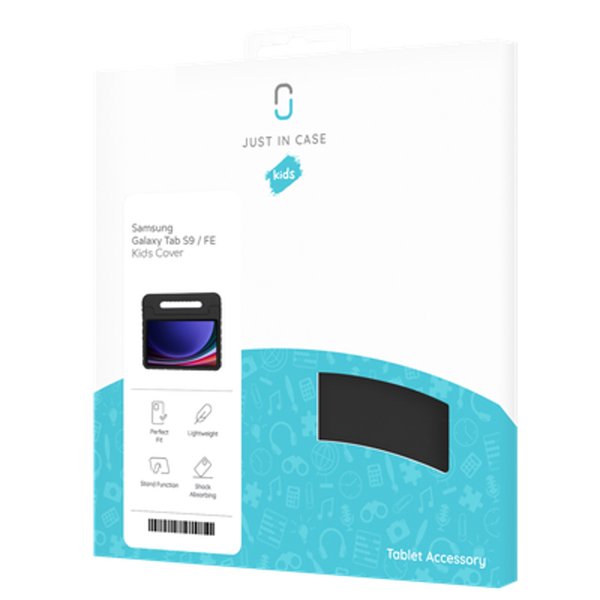 Funda Kids Tablet Samsung Galaxy Tab S9/S9 Fe Negro Just In Case Funda Niños/ Compatible Samsung Galaxy Tab S9 - S9 Fe/ Material A Prueba De Golpes/ Negro
