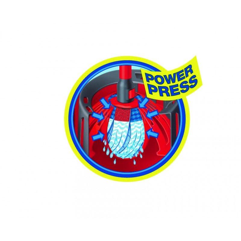 EAN 4003790105111 - Vileda Super Mocio mopa, fregona y cubo Tanque individual Rojo imagen 3