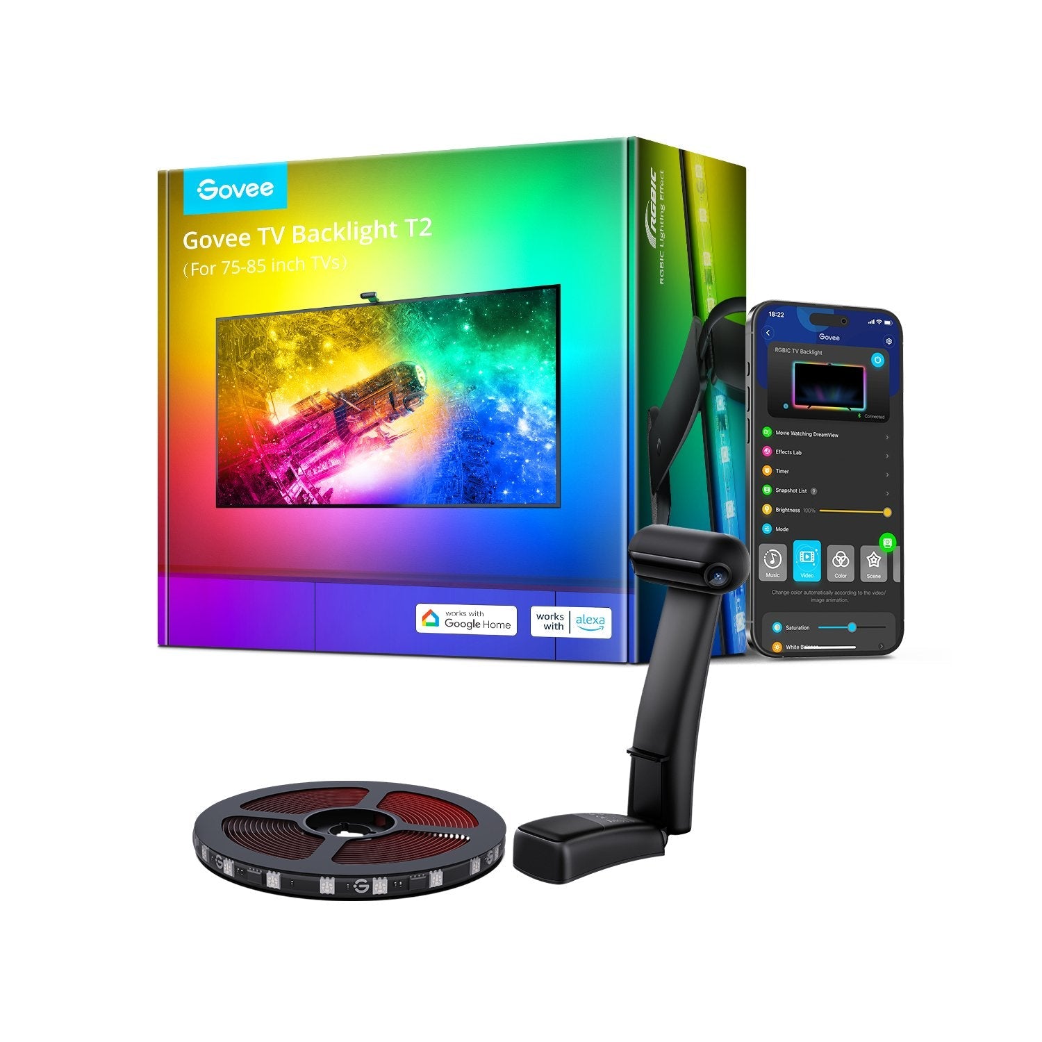 Govee H605c (75-85") Envisual Tv Backlight T2 With Dual Cameras