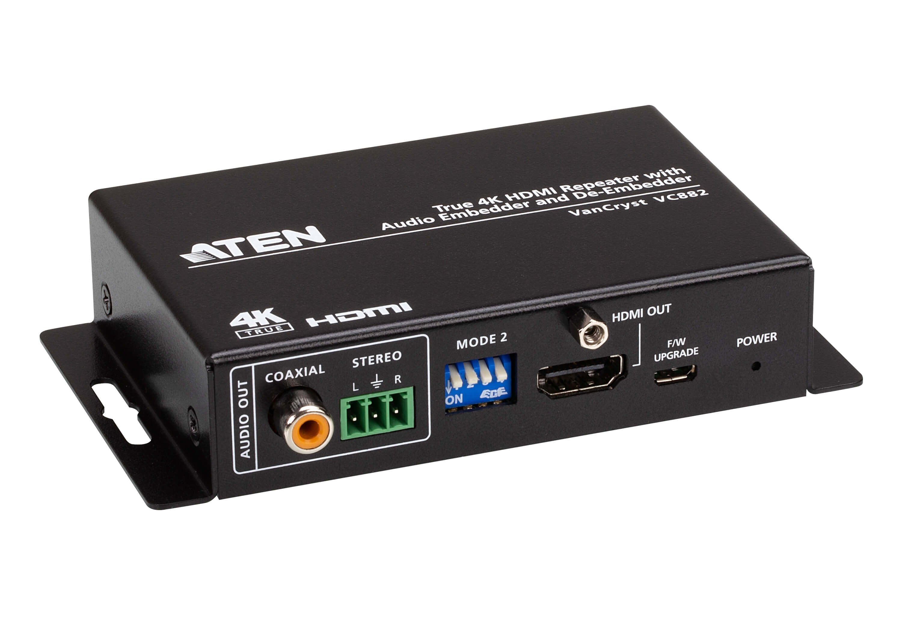 EAN 4710469341076 - ATEN VC882 Repetidor de señales AV Negro imagen 4