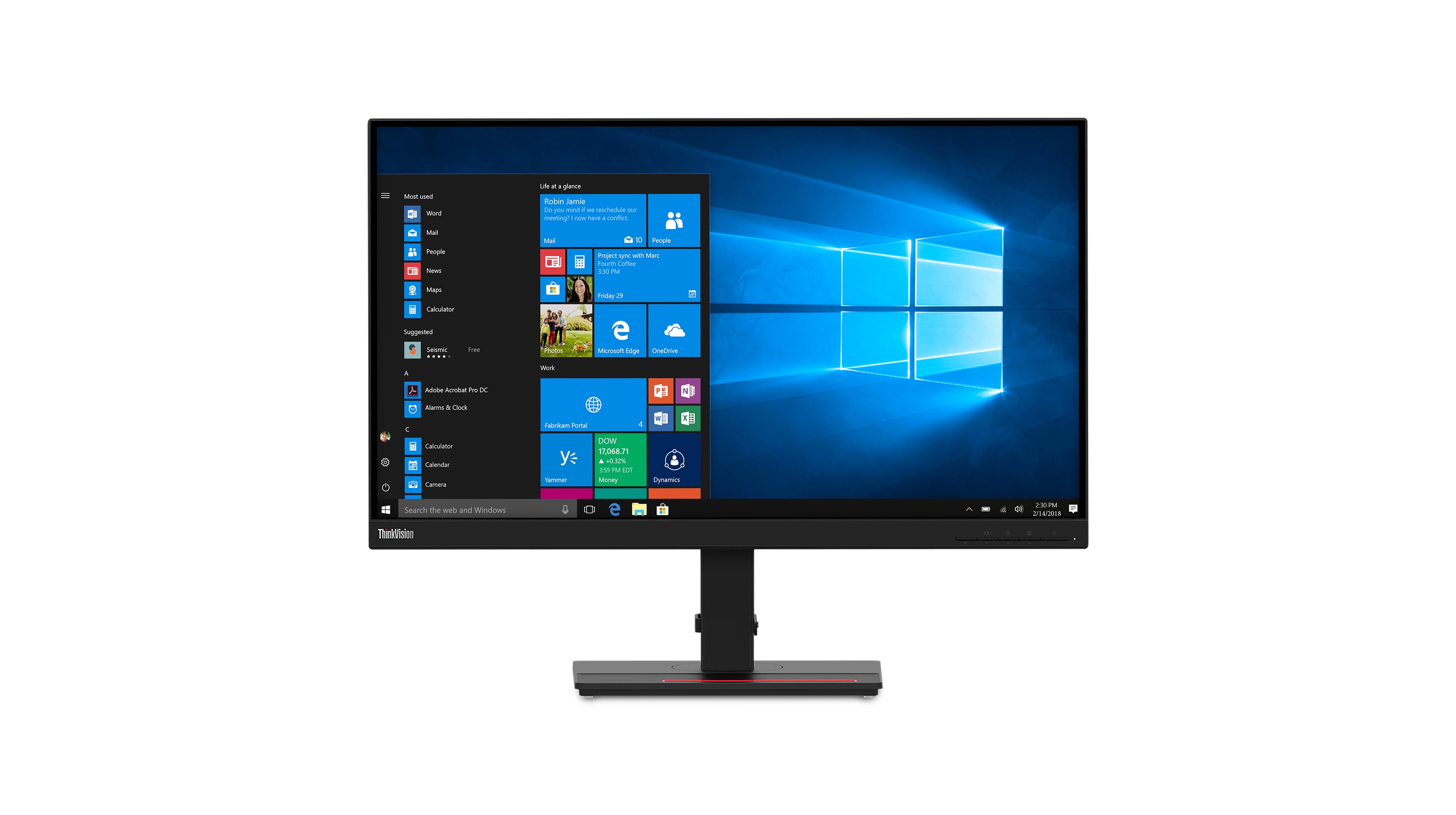 Monitor Lenovo Thinkvision T27q,27",2560x1440,Ips,Hdmi/Dp,3 Años