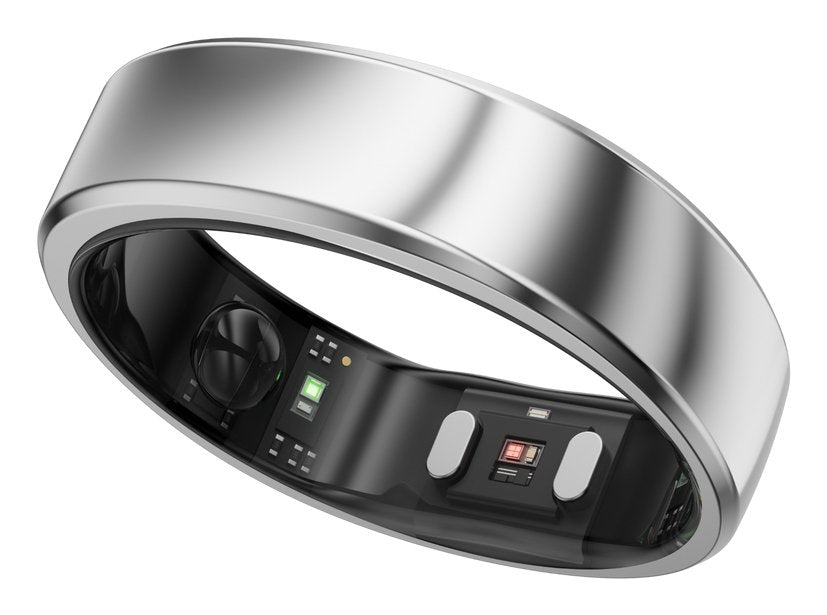 Ringconn Smart Ring Gen2 Air Für Frauen Und Männer - Schlaf- Und Fitness Tracking Wearable - Herzfrequenz - Galaxie-Silber Grösse 8