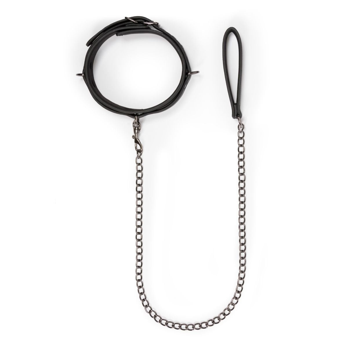Collar Con Correa Negro