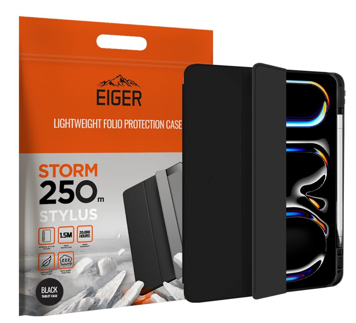 EAN 5055821776851 - EIGER EGSR00235 funda para tablet 33 cm (13") Folio Negro imagen 1
