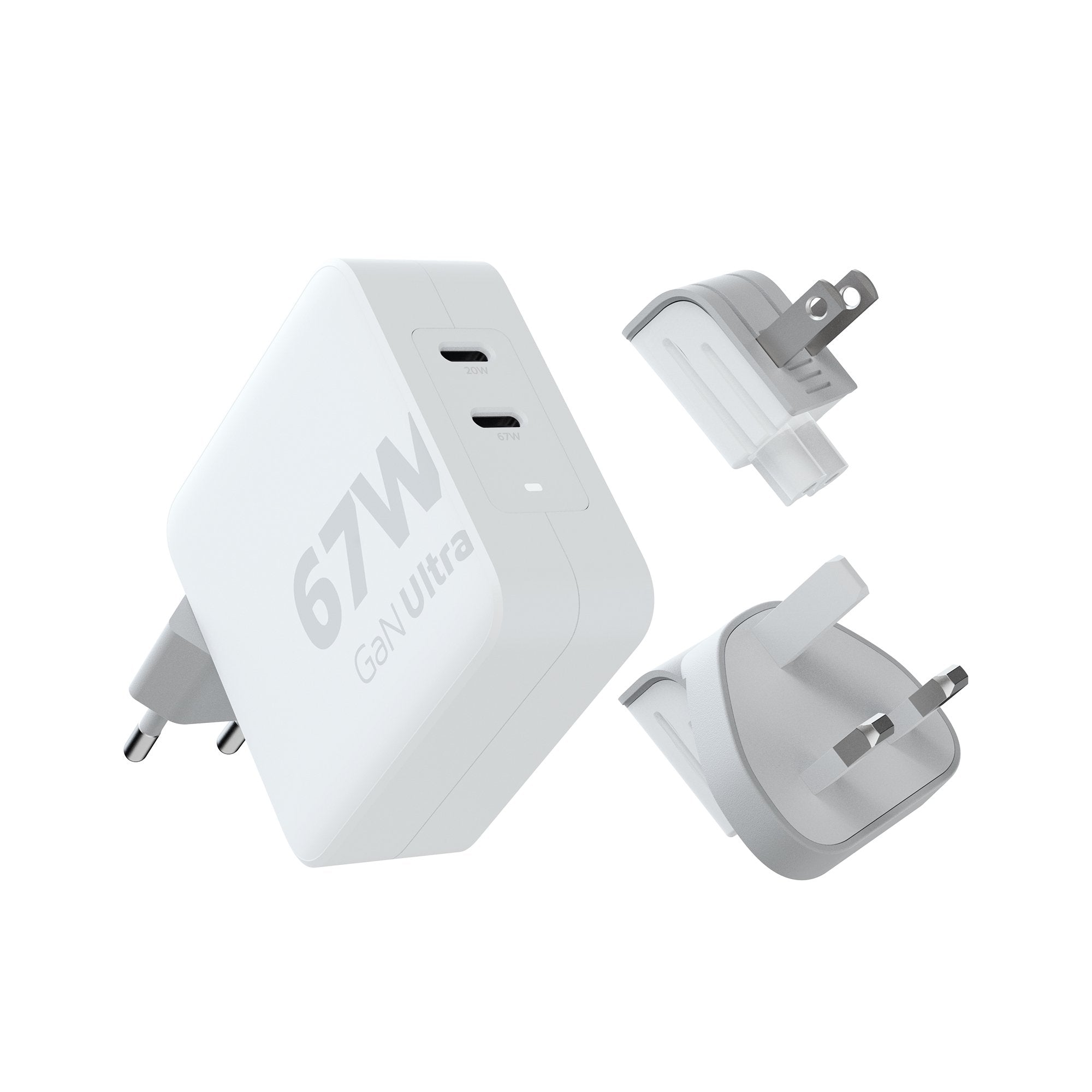 Cargador De Pared Universal Xtorm Xvc2067 2xusb Tipo-C + Cable Usb Tipo-C 67w