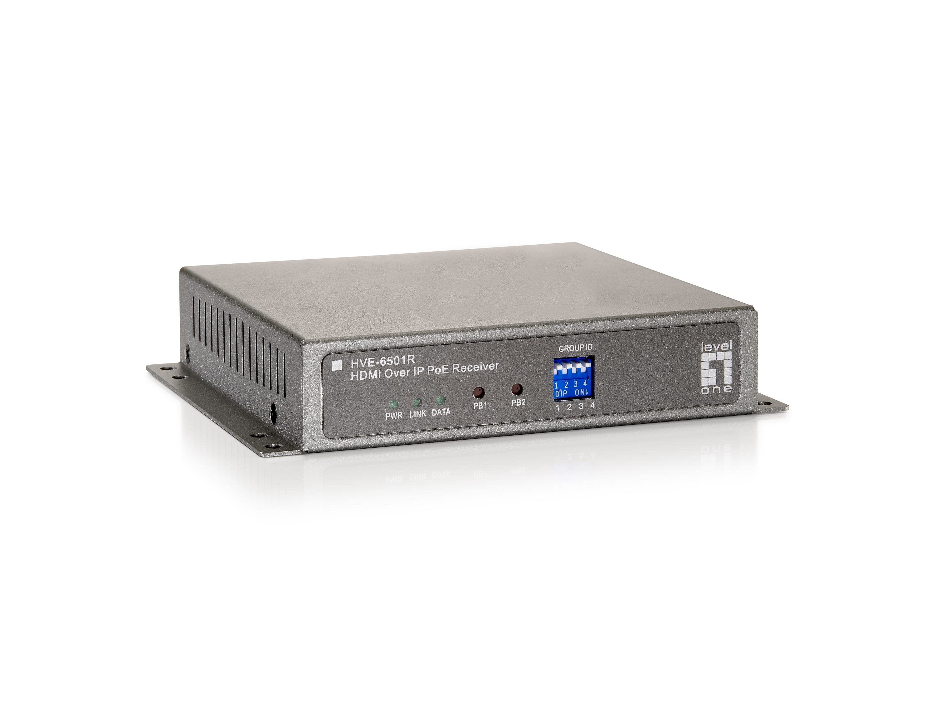 Levelone  Hdmi Over Ip Poe Hve-6501r Poe Receiver Video Exe.