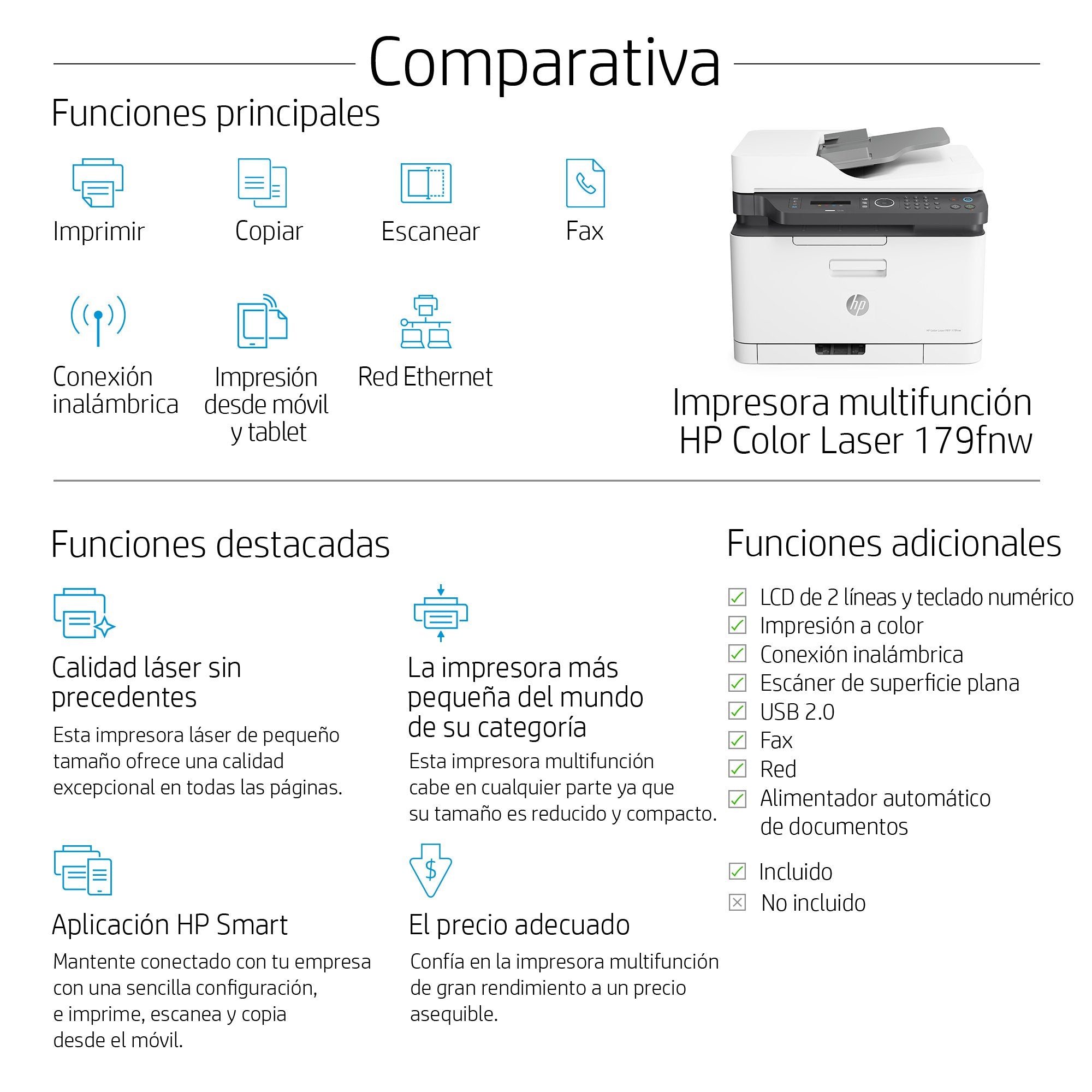 EAN 0193015507326 - HP Color Laser MFP 179fnw 600 x 600 DPI A4 Wifi imagen 8