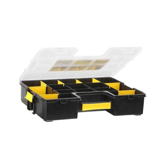 Caja De Herramientas Stanley Cubix 1-94-745 Pieza Pequeña Negro, Transparente, Amarillo Negro/Amarillo, Caja Para Piezas Pequeñas, Negro, Transparente, Amarillo, 90 Mm, 430 Mm, 330 Mm
