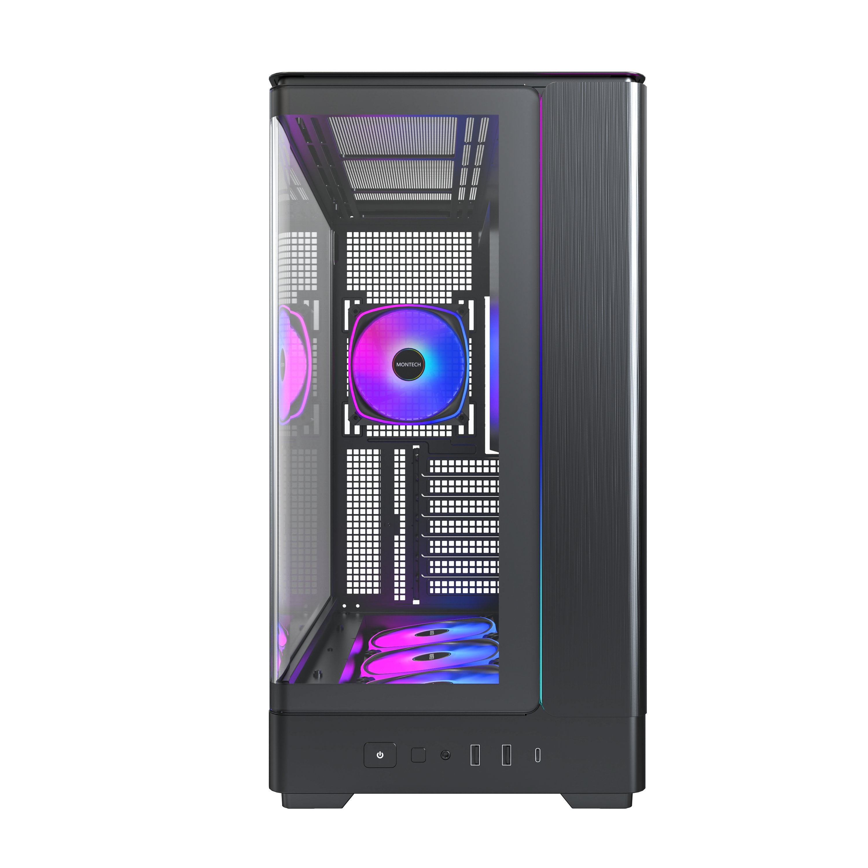 Caja  Pc Montech King 45 Pro Negra King 45 Pro (B)