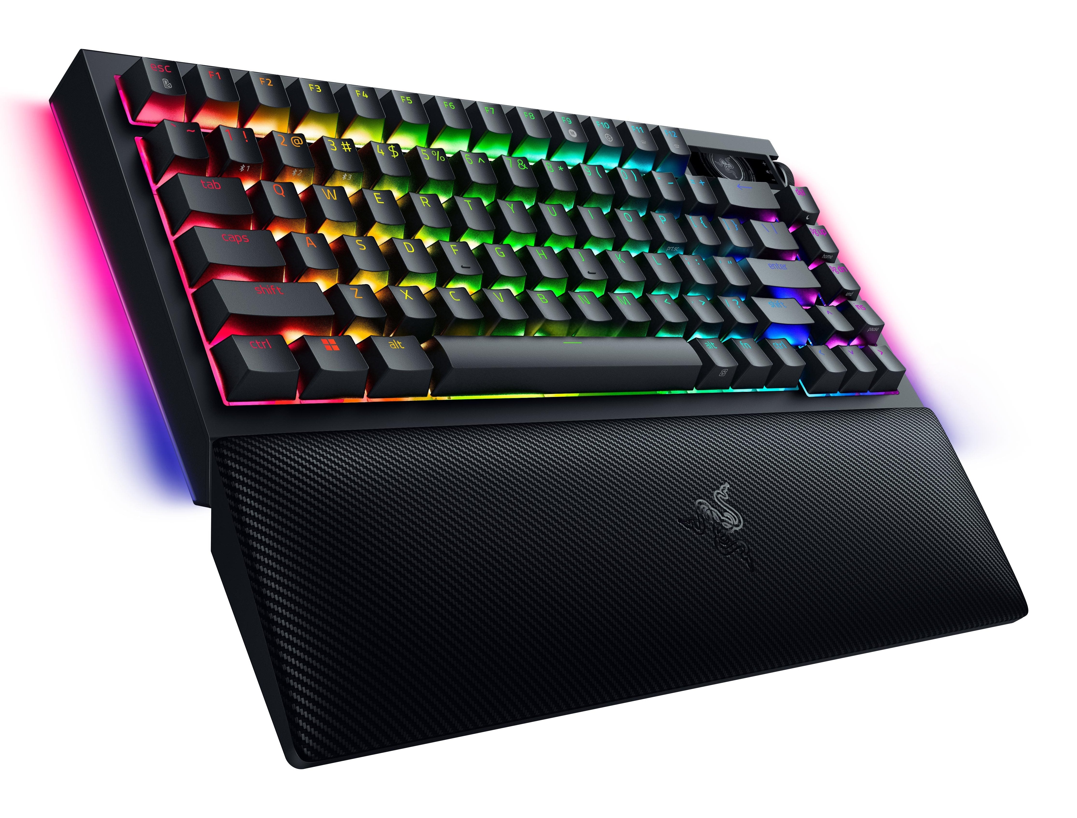 Razer Blackwidow V4 Pro 75% Mechanical Gaming Keyboard, Us Layout, Wireless, Black