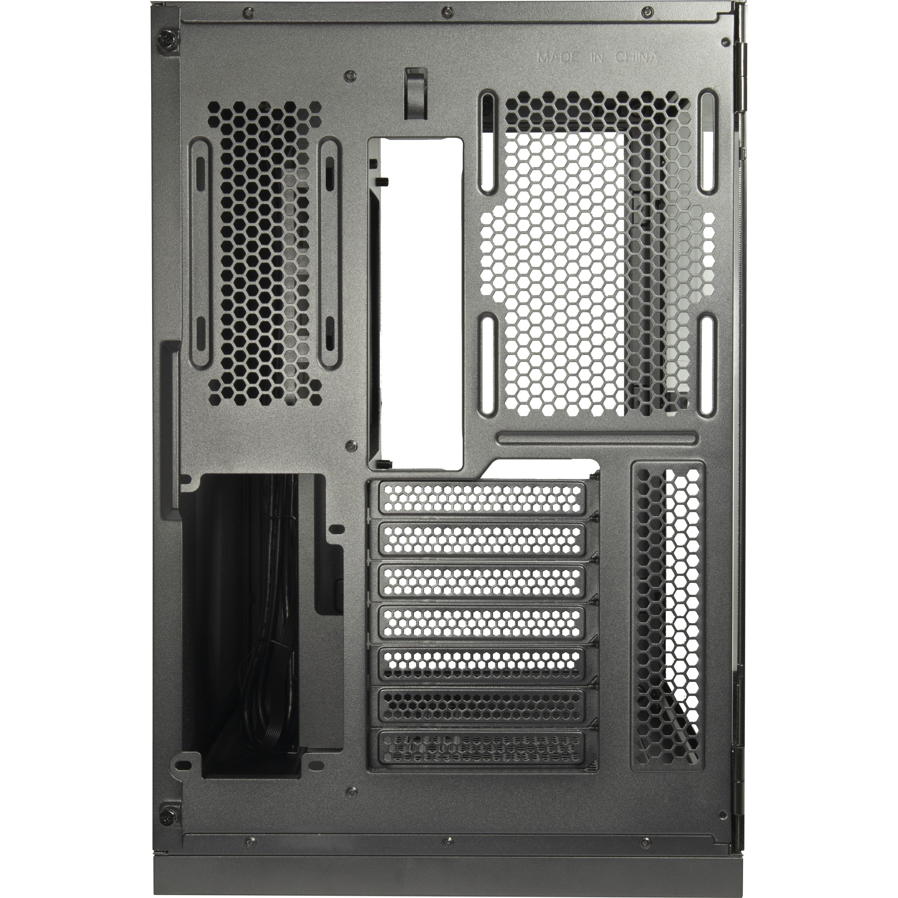 Caja Pc Inter-Tech C-703 Vision Vidrio Templado X 2 88881364 Negra