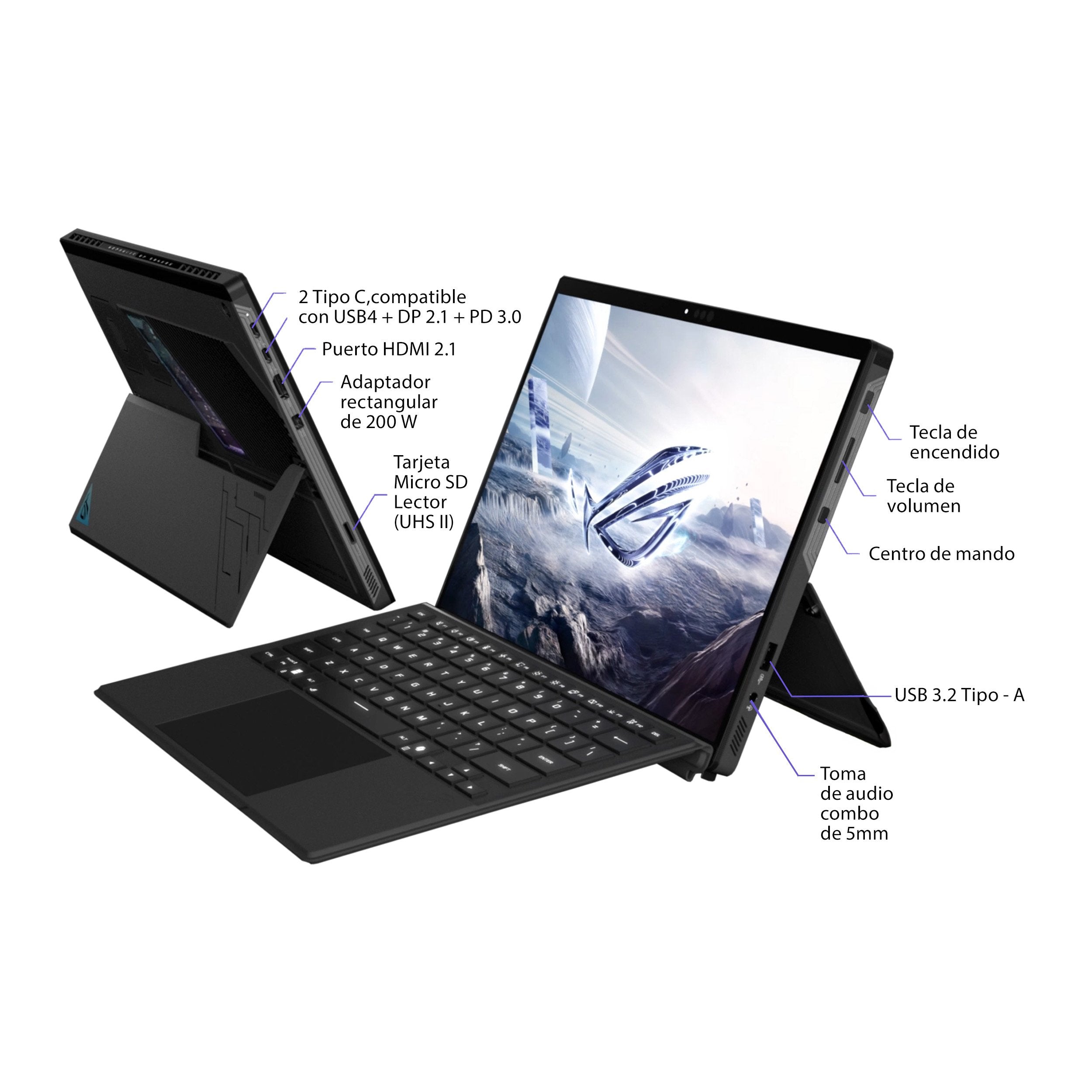 Portátil Gaming Asus Rog Flow Z13 Gz302ea-Ru008w 32gb 1tb 13" W11h  90nr0jy1-M000m0