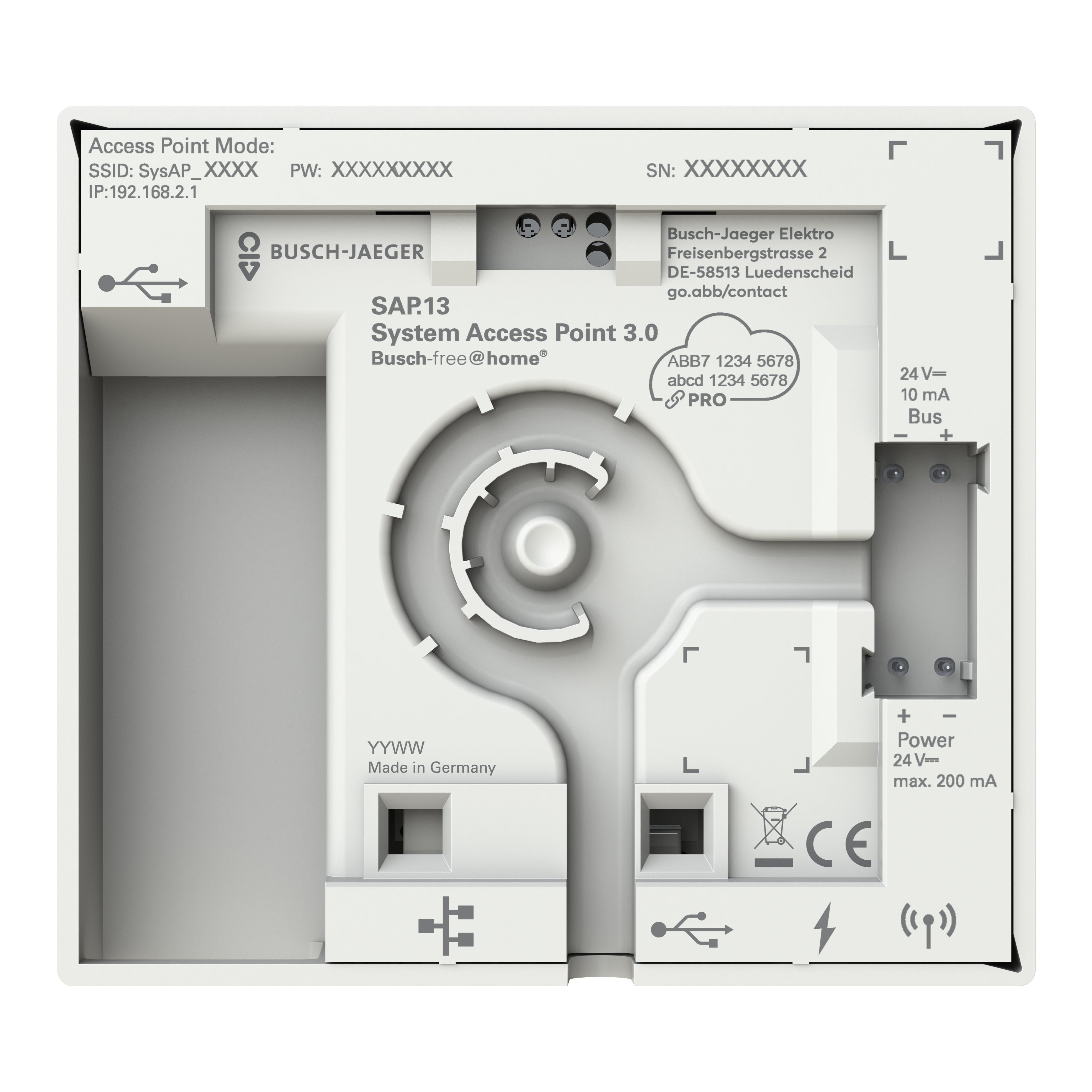EAN 4011395346068 - Busch-Jaeger 2CKA006200A0868 placa de pared y cubierta de interruptor Blanco imagen 5