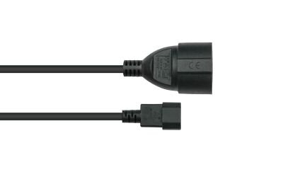 EAN 4066857003225 - Kabelmeister SK1402-S010 cable de transmisión Negro 1 m C14 acoplador Enchufe tipo F imagen 2