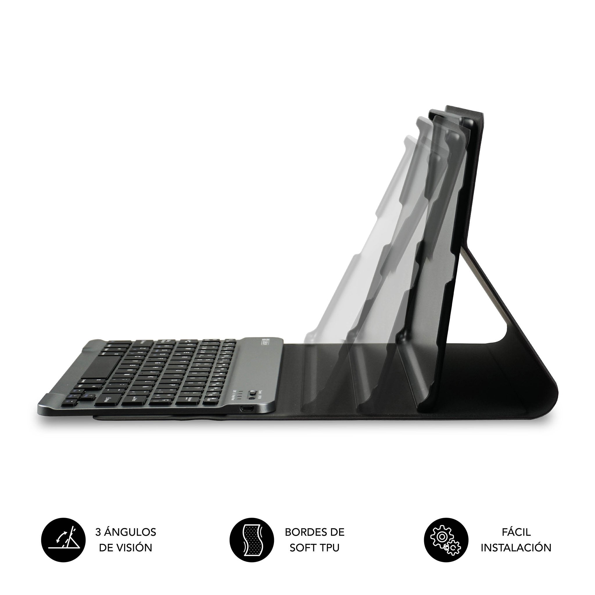 EAN 8436586743772 - SUBBLIM SUBKT3-BTS070 funda para tablet 27,9 cm (11") Libro Negro imagen 2