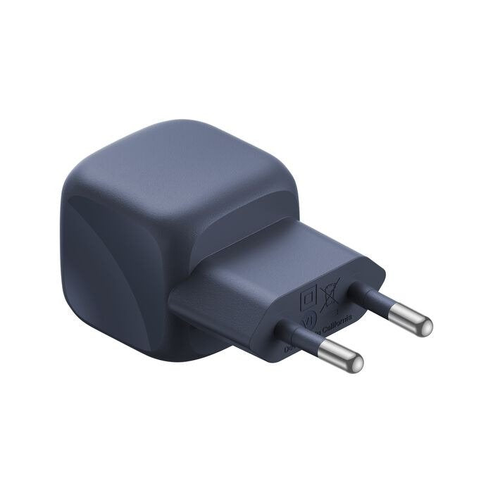 Pack Cargador De Red *Gan* Usb-C 30w Pd + Cable Tresse Usb-C Vers Usb-C 2m - Indigo - Belkin