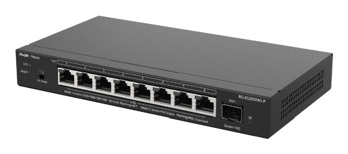 EAN 6976915003327 - Ruijie Networks RG-ES209MG-P switch Gestionado L2 2.5G Ethernet (100/1000/2500) Energía sobre Ethernet (P imagen 3