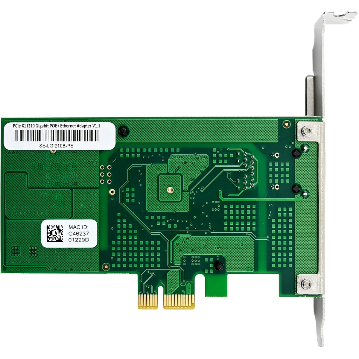 Inline Gigabit Tarjeta De Red - 1x Rj45 1 Gb/S - Pcie X1 - Poe+