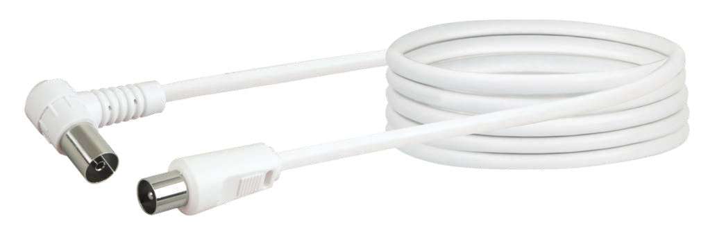 Schwaiger Antenancable 75 Db M. Winkel 3,0m Blanco