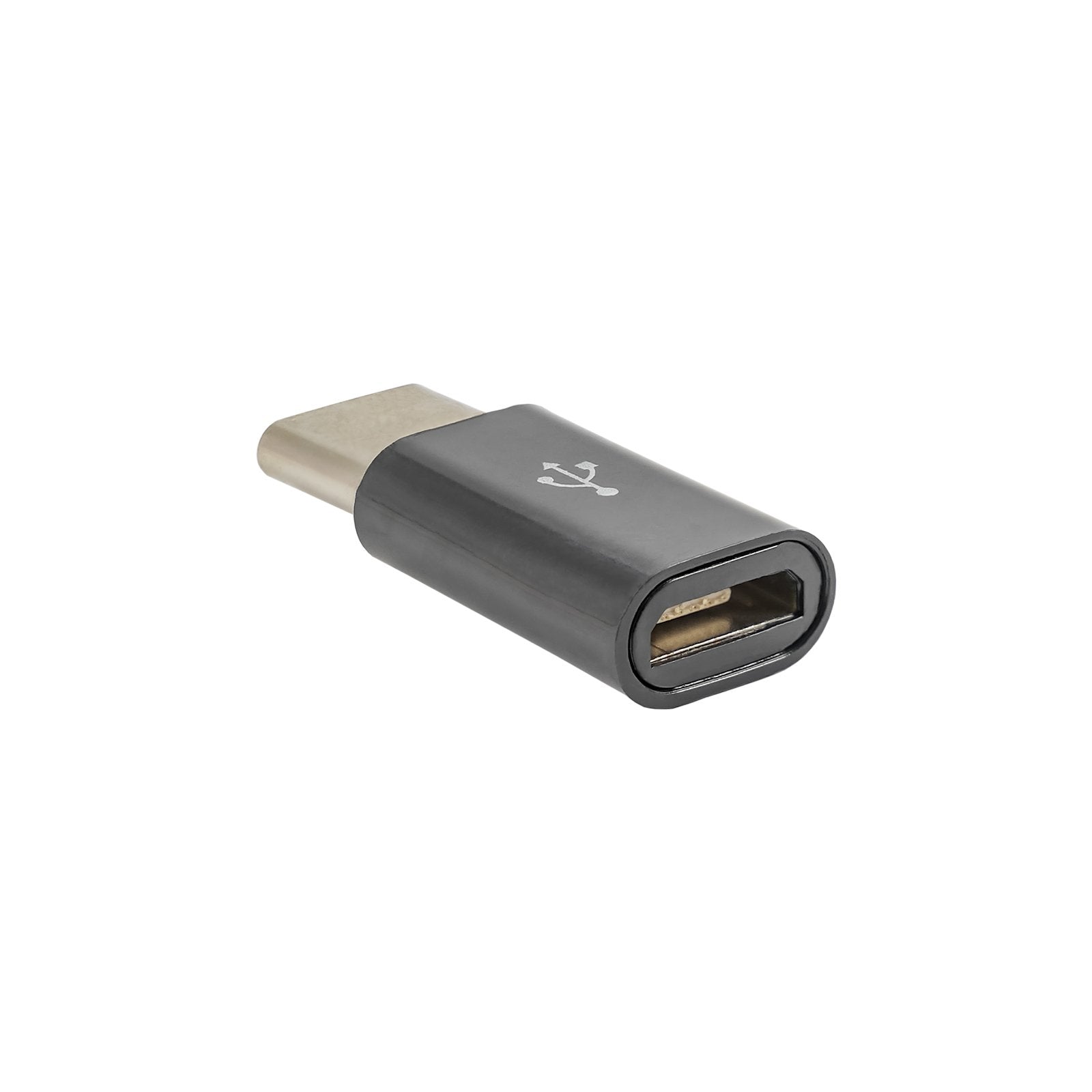 Adaptador Akyga Ak-Ad-46 (Micro Usb F - Usb Type C M; Black Color)