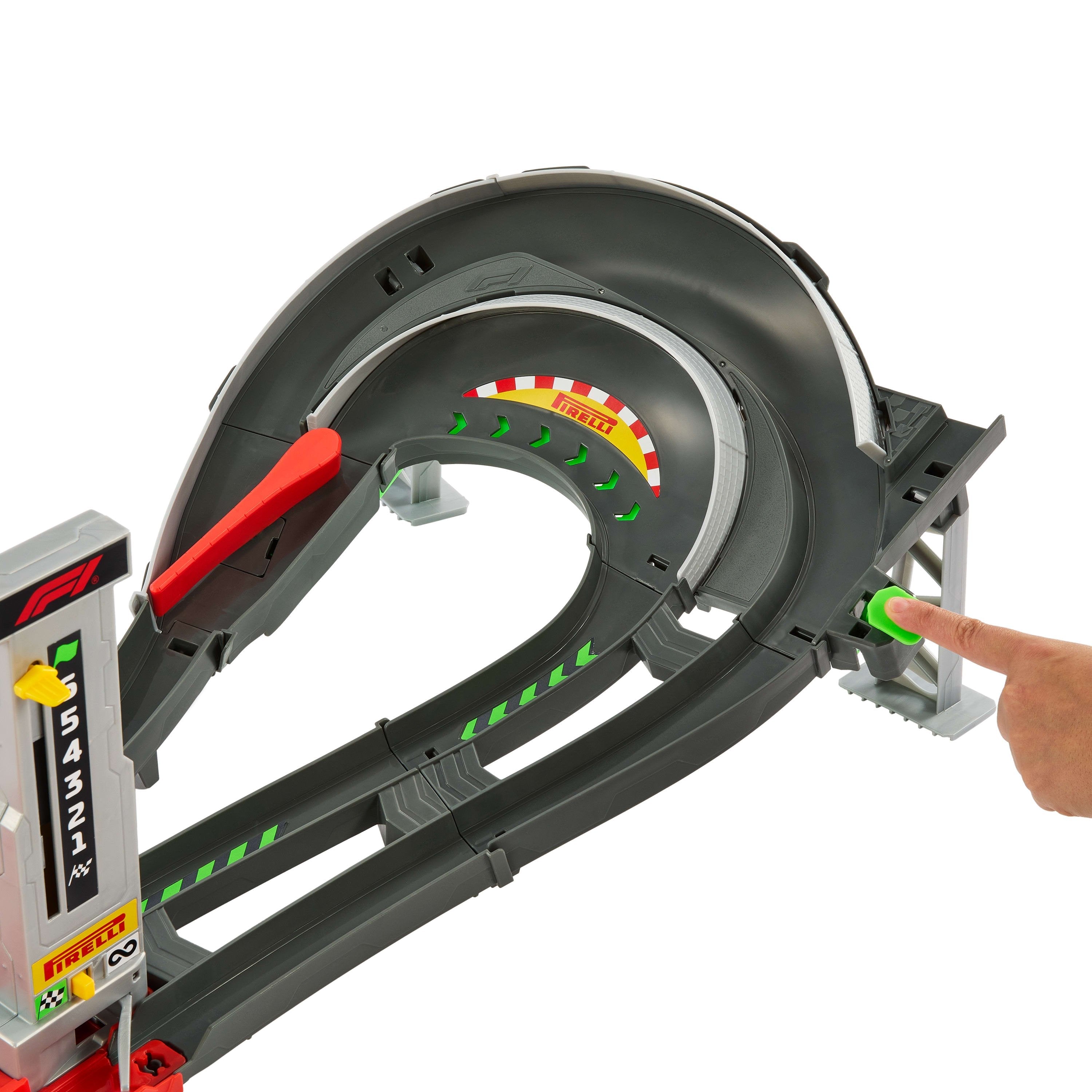 Mattel Hot Wheels Racing Formel 1 Grand Prix Trackset (Mit 3 Die-Cast Spielzeugautos Im Massstab 1:64) Jdy16