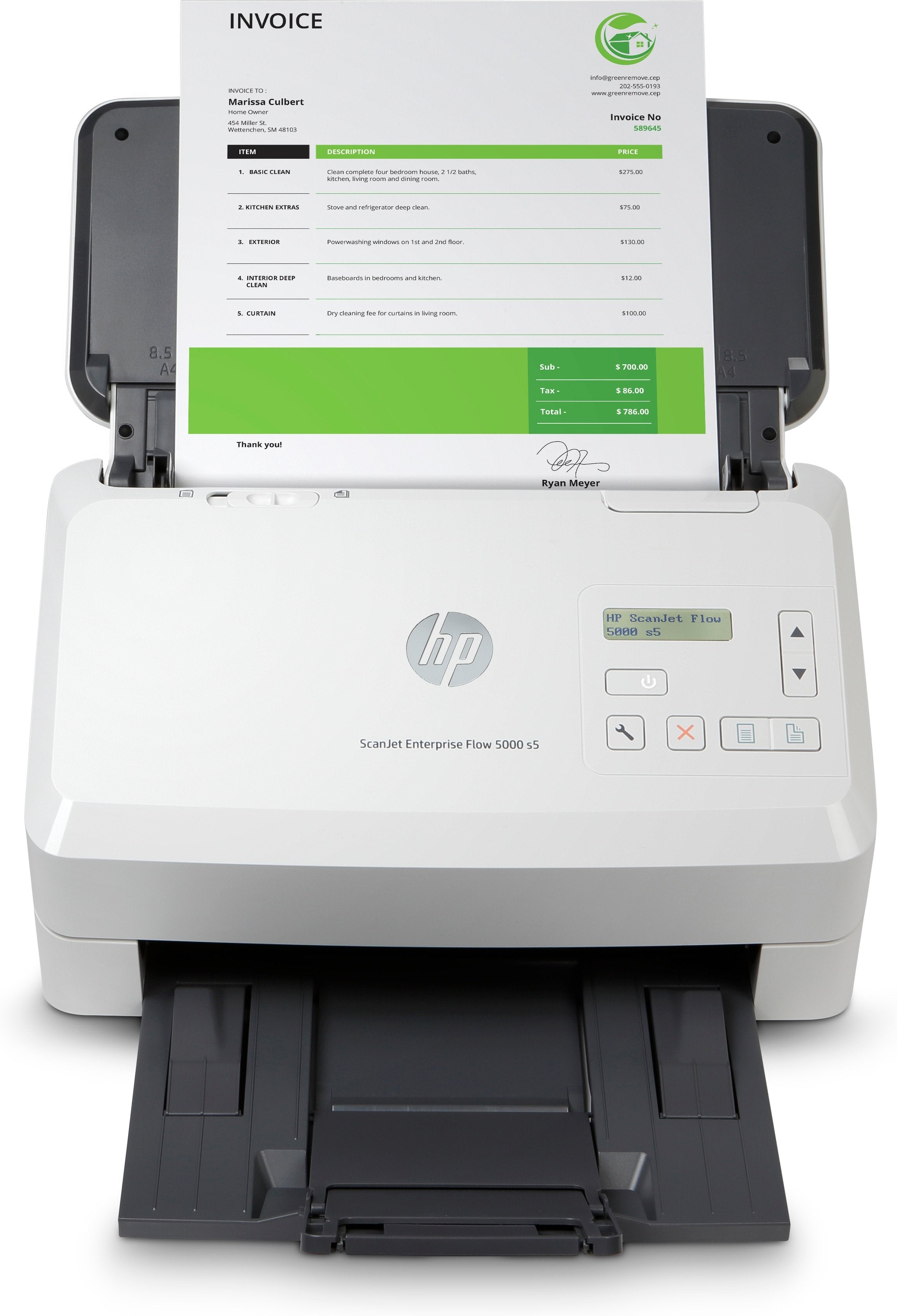 EAN 0193905029969 - HP ScanJet Enterprise Flow 5000 s5 Escáner alimentado con hojas 600 x 600 DPI A4 Blanco imagen 1