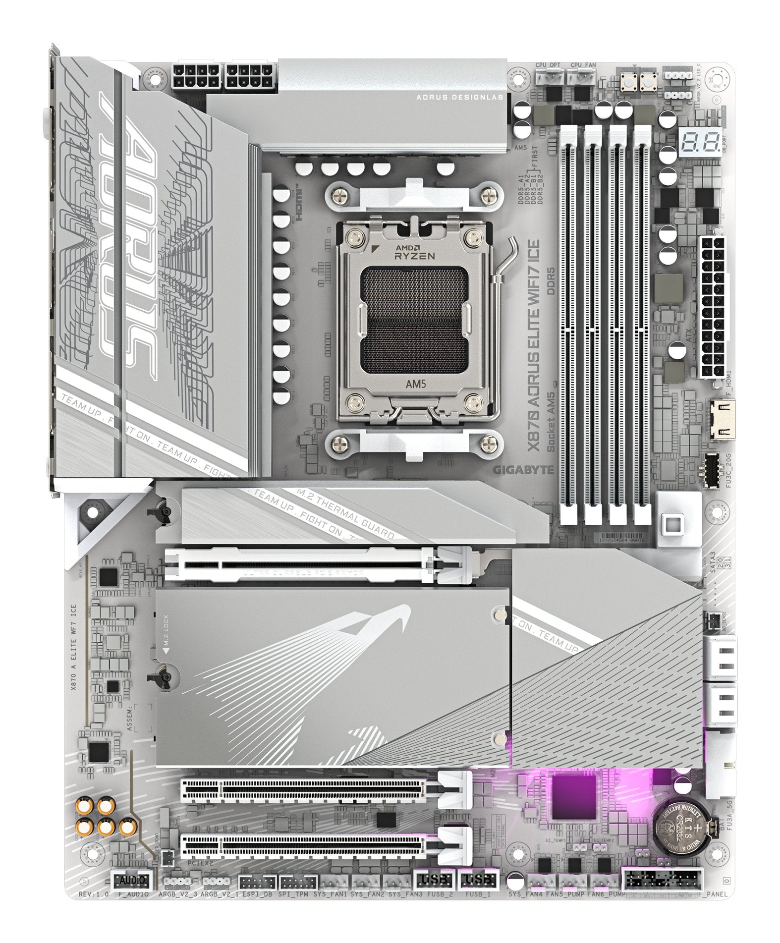EAN 4719331864682 - GIGABYTE X870 AORUS ELITE WIFI7 ICE AMD X870 Zócalo AM5 ATX imagen 2