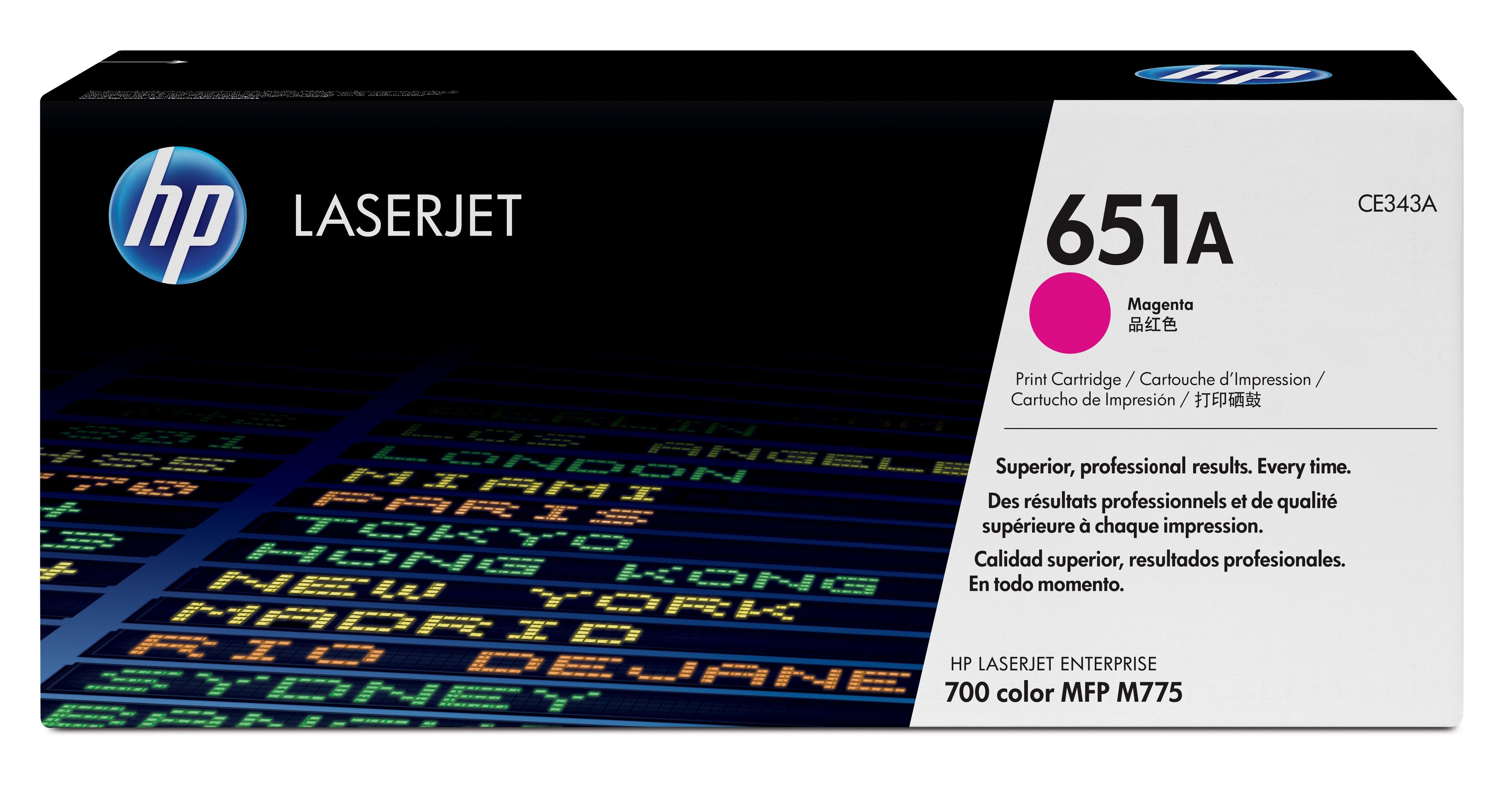 EAN 0886111121359 - HP 651A Magenta Original LaserJet Toner Cartridge cartucho de tóner 1 pieza(s) imagen 1