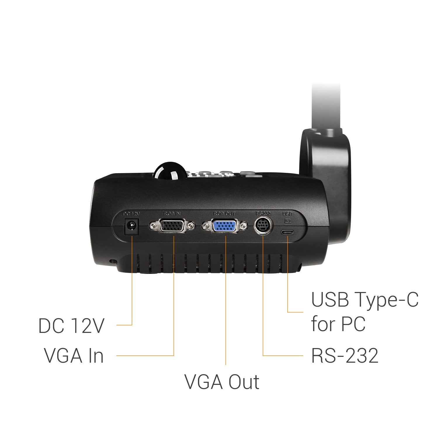 Aver F50+ Cámara De Documentos Negro 25,4 / 3,2 Mm [1 / 3.2] Cmos Usb 2.0