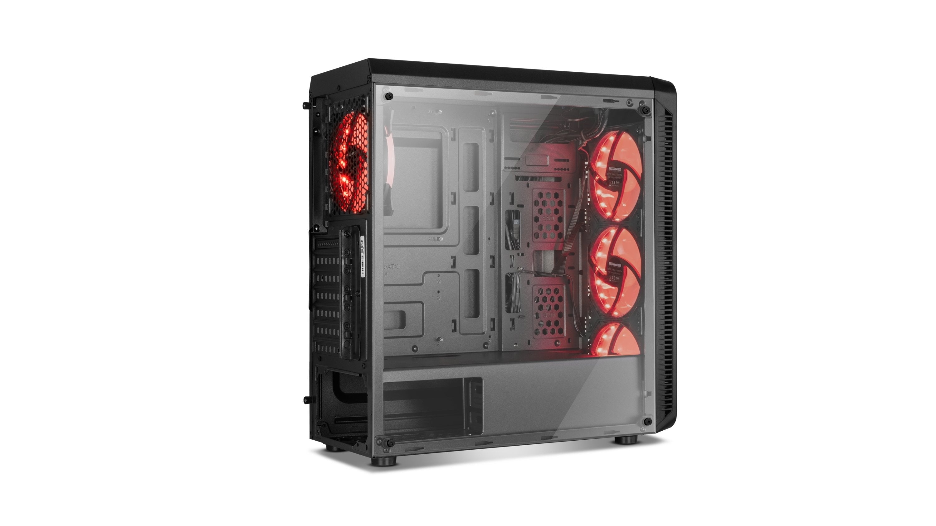 Caja Pc Nox Atx Hummer Tgm Rainbow 1xusb3.0 2xusb2.0 Negro Rgb