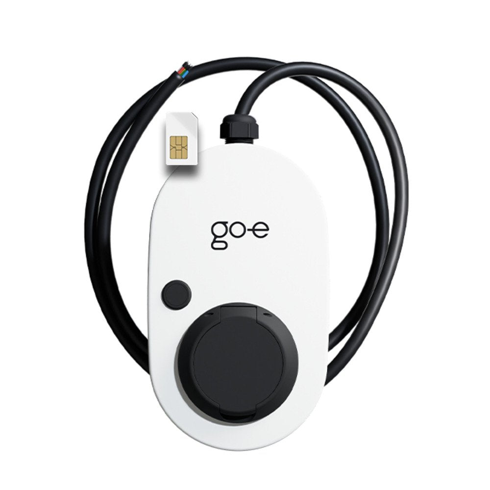 Cargador Go-E Gemini 2.0, 11 Kw 16 A Trifásico, Wallbox Blanco/Negro, Sin Cable, 4g/Lte Ch-05-11-51