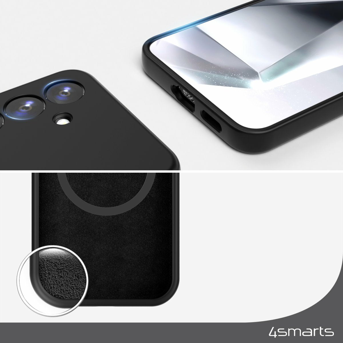 4smarts Silicone Case Cupertino F. Samsung Galaxy A55 Schwarz