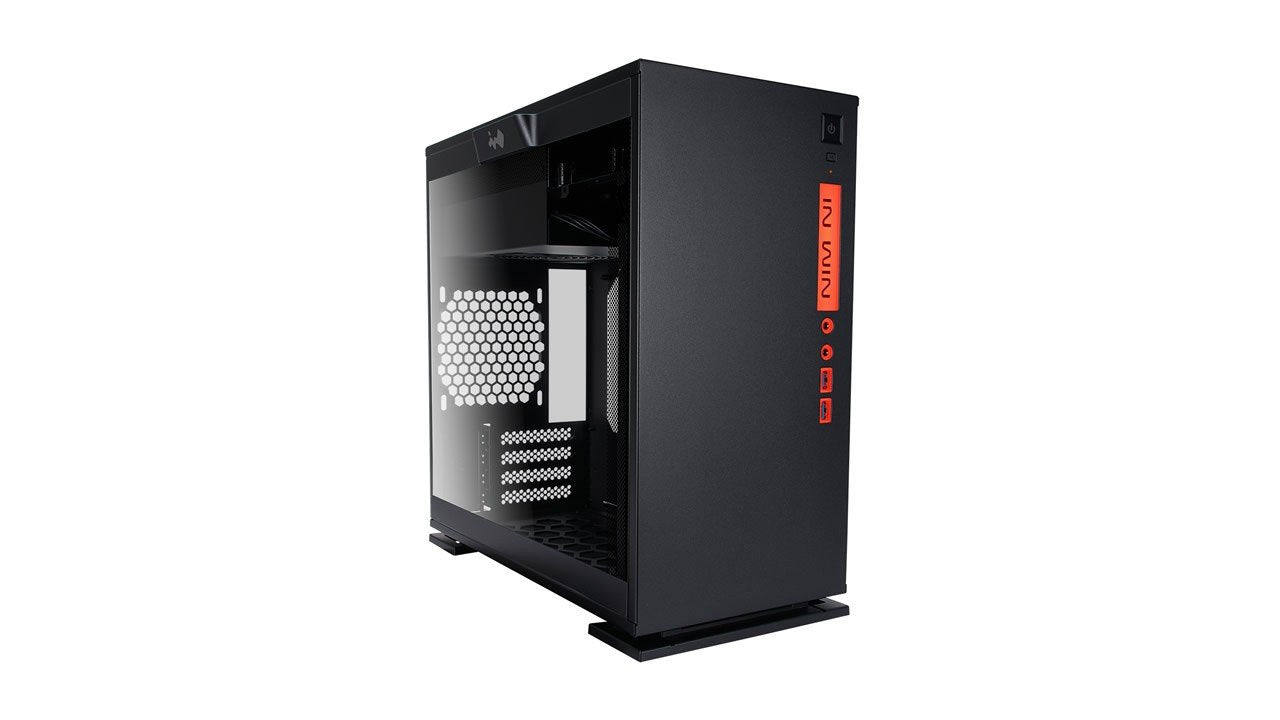 Caja Pc In Win Torre Micro Atx C 301 Negro Detalle Frontal Rojo/Lateral Cristal Templado 3mm 1acfai--000050