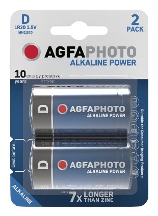 Agfaphoto Bateria Alkaline, Mono, D, Lr20, 1.5v